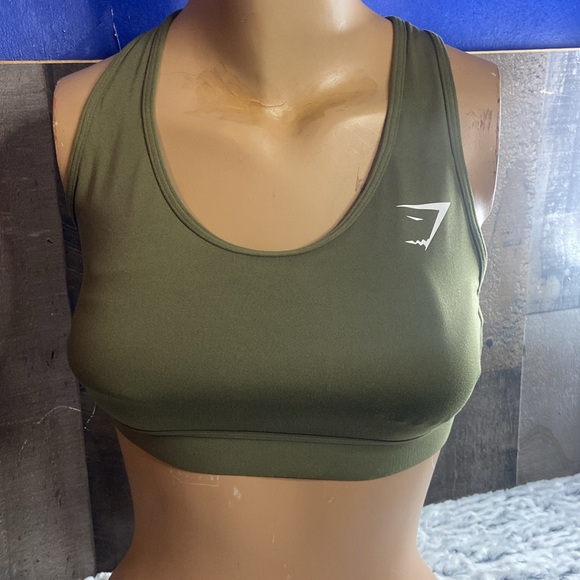 Gymshark Olive Green Sports Bra - Picture 1 of 5